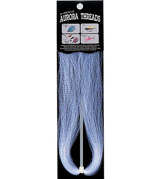 TOHO Крученый люрекс Aurora Threads Twist Type (40см) #3418 K/V-White