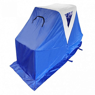 Палатка-сани рыбацкая АНГАРА утепленная 220х135х75см (синяя)