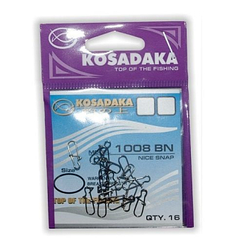 Застежка Nice snap №1, 9кг (8шт.) Kosadaka 1008-1