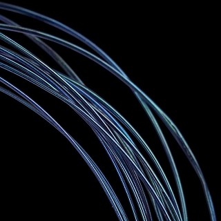 HENDS Материал для формирования сегментов Pearl Quill Medium Black Peacock / Green effect 1,5 m