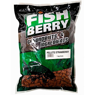 FISHBERRY Пеллетс карповый 8мм КЛУБНИКА 1кг