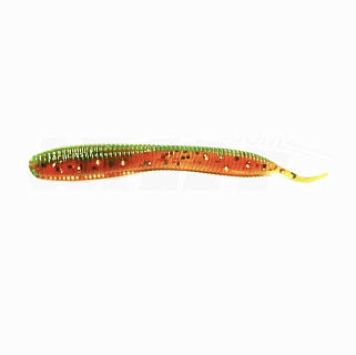 Приманка ATTACK Sexy worm 2" цв. RS-035 motor oil gold flk