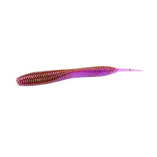 Приманка ATTACK Sexy worm 2" цв. RS-037 pink lox red black flk