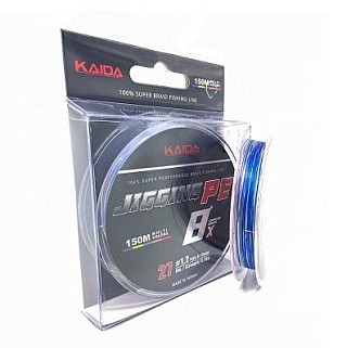 Плетеный шнур KAIDA JIGGING PE 8X мультиколор 0,26 (18,2кг) 150м