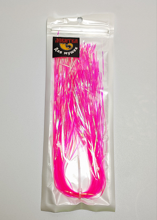 Ловитва Волокна синтетические плоские рифленые Flashabou FUCHSIA