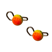 Груз чебурашка вольфрам разборная Fish Season, вес 1.5 гр, цвет Fire Tiger (уп. 3 шт)