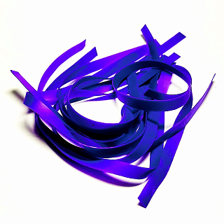 Zima&лето Пленка Nymph Skin полупрозрачная 3 мм, длина 15см, Purple (10 полосок) 