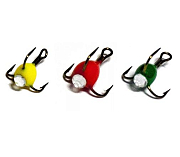 Тройник-чертик с камнем Пирс №12 (крючок Mustad)