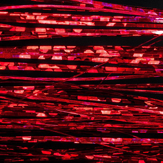 FLY-FISHING Волокна синтетические плоские Holographic Flashabou 1/69" RED