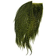 WHITING Петушиные перья на коже Bugger Pack Grizzly/ Dark Olive