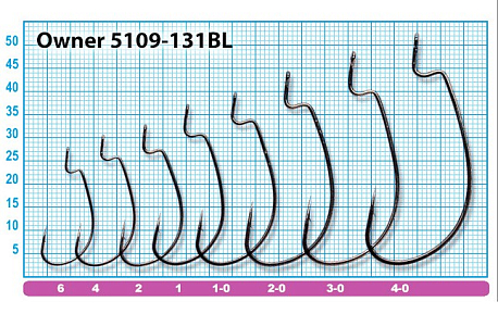 Офсетный крючок OWNER 5109-06, 7шт