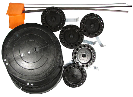 Комплект неоснащ. жерлиц в сумке, d 200мм, катушка d 90мм (5шт) 