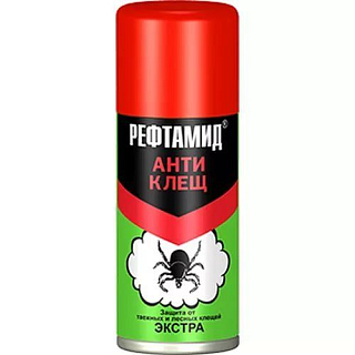 Аэрозоль Рефтамид Антиклещ Экстра 100мл