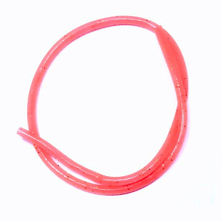 Черная речка Кембрик силикон. с блестками (2мм*0,5мм*200мм) лососевый 6940 80