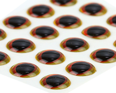 Sybai Глазки 3D Epoxy Eyes, Yellow/orange, 9mm