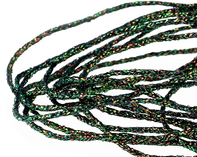 Sybai Плетеный шнур Pearl SolidRib 1мм, Black Peacock