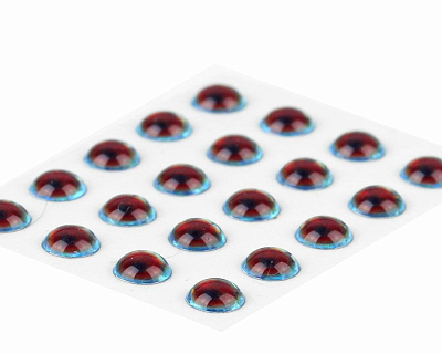 Sybai Глазки 3D Epoxy Eyes, Holographic Red-Blue, 4mm