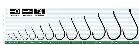 Одинарный крючок OWNER 5177-12, 12шт