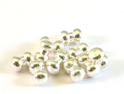 FLY-FISHING Латунные глаза-гантельки Groovy Twin Eye 2 5 mm SILVER (10шт)