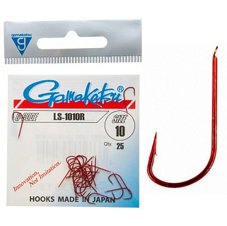 Крючки Gamakatsu LS-1010R №10 Red (25 шт)
