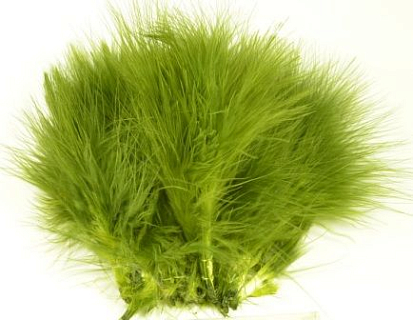 WAPSI Перья "марабу" Strung Marabou MOSS GREEN 