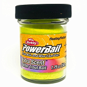 Berkley Паста форелевая плав. POWERBAIT NATURAL SCENT GLITTER Печень 50 гр. Liver Sunshine Yellow
