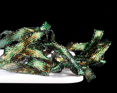 Sybai Материал для тела Pearl Braidback, 4,5mm, Black Peacock 