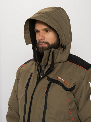 Костюм Huntsman Siberia, цв.хаки/черный,тк.Breathable, р.60-62/182-188