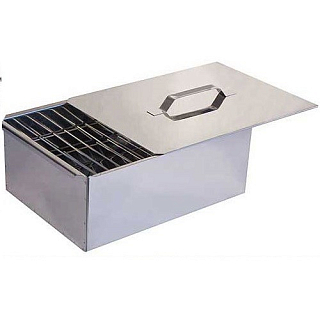 Коптильня 2-х яр. сталь с поддоном 58х38х22см