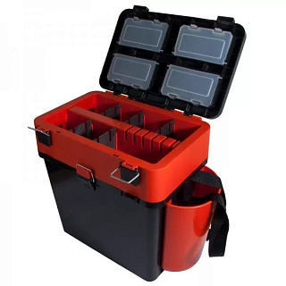 Зимний рыболовный ящик "FishBox" (19 л) оранжевый Helios