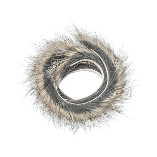 HENDS Полоски меха кролика Zonker Strip Rabbit 4 mm 50 cm Natural grizzly 