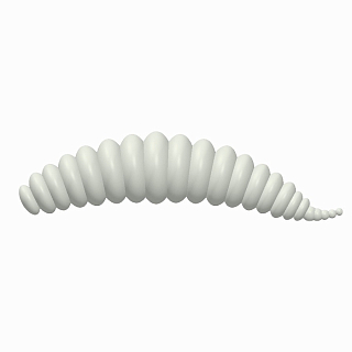 Силиконовая приманка Trix TroutMania FIFA 1,3" цвет 002 White (Cheese) упак.10 шт