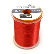 FLYFISHER Монтажная нить 8/0 180м FL RED