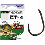 Одинарный крючок OWNER 53274-08 (CT-4) Carp Taff, 9 шт