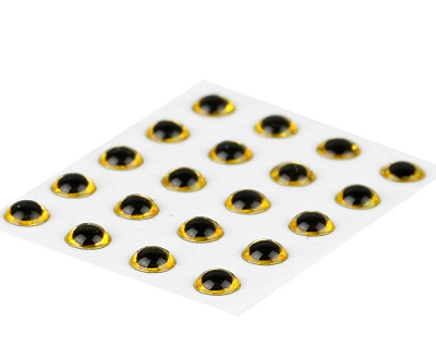 Sybai Глазки 3D Epoxy Eyes, Holographic Gold, 3mm