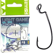 Одинарный крючок HITFISH LIGHT GAME HOOK (с большим ухом) #10 (7 шт/пач)