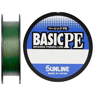 Плетеный шнур Sunline BASIC PE 150m  #0.3  0,09мм, 2.1кг, dark green