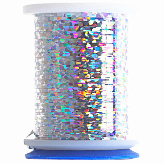 VEEVUS Голографический люрекс Holographic Tinsel LARGE 11 m HOLO SILVER