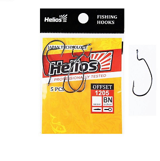 Крючок офсетный Helios 1205 №12 BN (5шт)