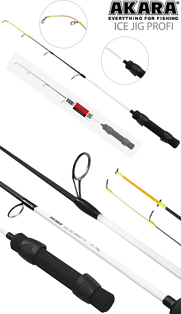 Удилище Akara Ice Jig Profi 50 гр, 55 см (2 колена)