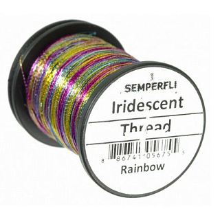 Semperfli Овальный люрекс Iridescent Thread RAINBOW