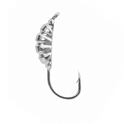 Мормышка W Spider Опарыш с ушком 3,5 мм 0,71 гр. Sil