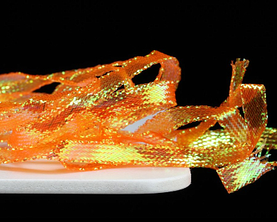 Sybai Материал для тела Pearl Braidback, 4,5mm, Hot Orange