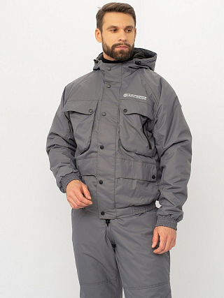 Костюм демисезонный "Таймень" до-15°C, цв.серый, тк.Breathable р.56-58/182-188