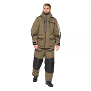 Костюм Huntsman Поплавок Siberia Floating , цв.хаки/черный,тк.Breathable, р.48-50/170-176