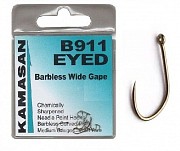 KAMASAN Крючки B911 #10 (10 шт) Barbless Eyed