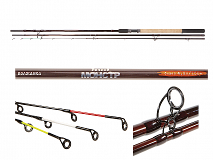 Удилище фидер "Волжанка Речной Монстр" 4.2м (3 секции+3) тест до 150гр (IM7)