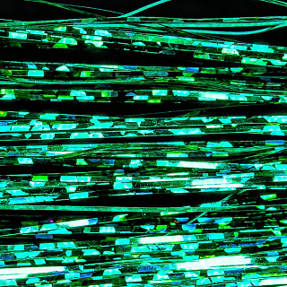 FLY-FISHING Волокна синтетические плоские Holographic Flashabou 1/69" Green
