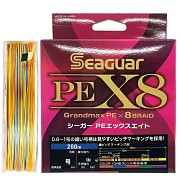 Плетеный шнур Seaguar Grandmax PE X8 200 м #5.0, 0,370 мм (33,6 кг)