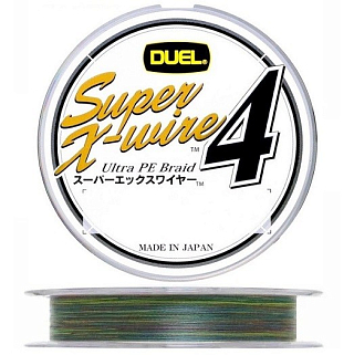 Шнур Duel PE SUPER X-WIRE 4 200м 5Color #1.0 (0.17мм) 8,0 кг